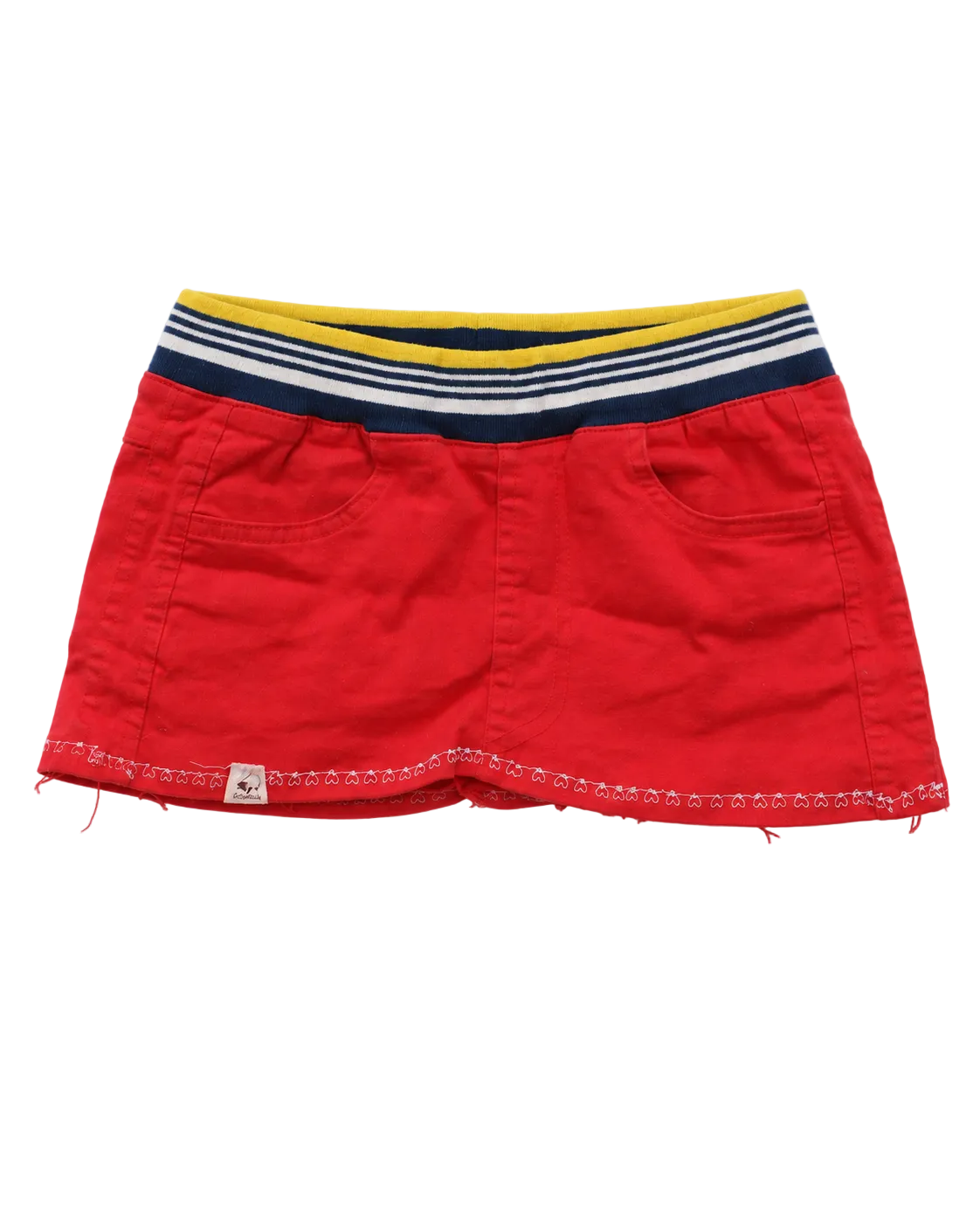 Coral Varsity Shorts - front view