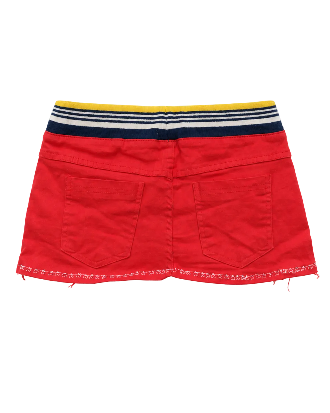 Coral Varsity Shorts - back view
