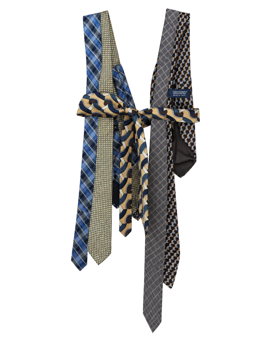 Tie Vest - back view showing adjustable tie-back detail